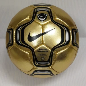 Nike Scorpion Chrome Geo Merlin Gold | 2002 | Secret Tournament | The Cage Advertisement | Size 5